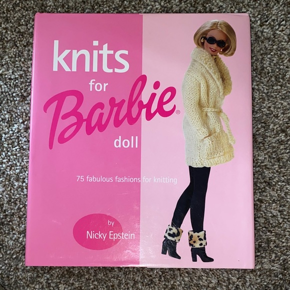 Barbie Other - 📚 💙 Knits for Barbie Doll Book - Pink Hard Cover